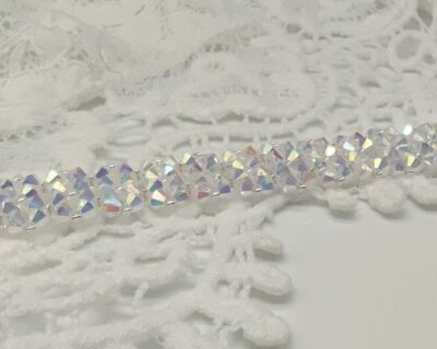 Šitý Luxusný svadobný náramok z Preciosa kryštálov Crystal AB
