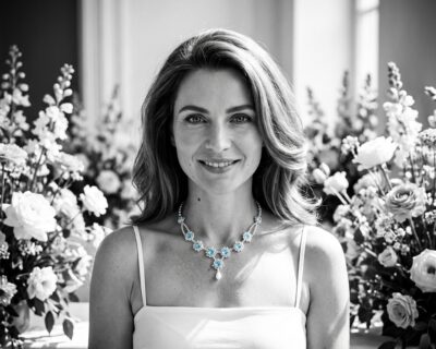 Luxusný šitý set z Preciosa Crystal a prírodných hemetitových perál